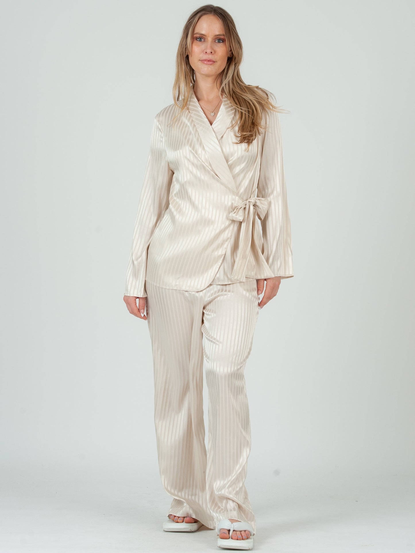 Women’s satin wide leg trousers
