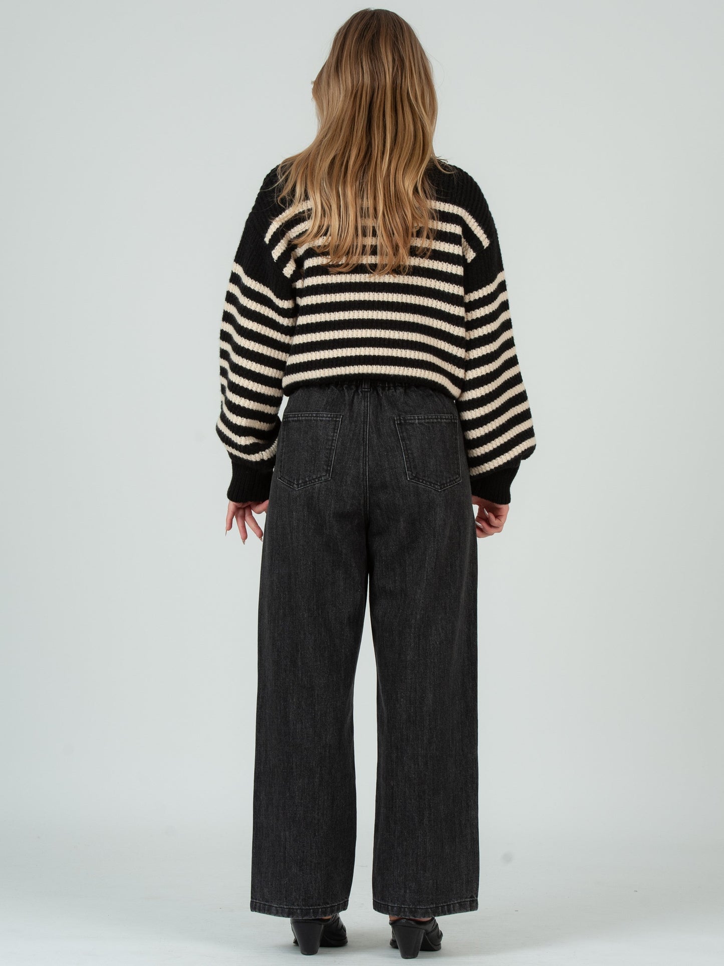 Women’s Striped Crew Neck Striped Sweater