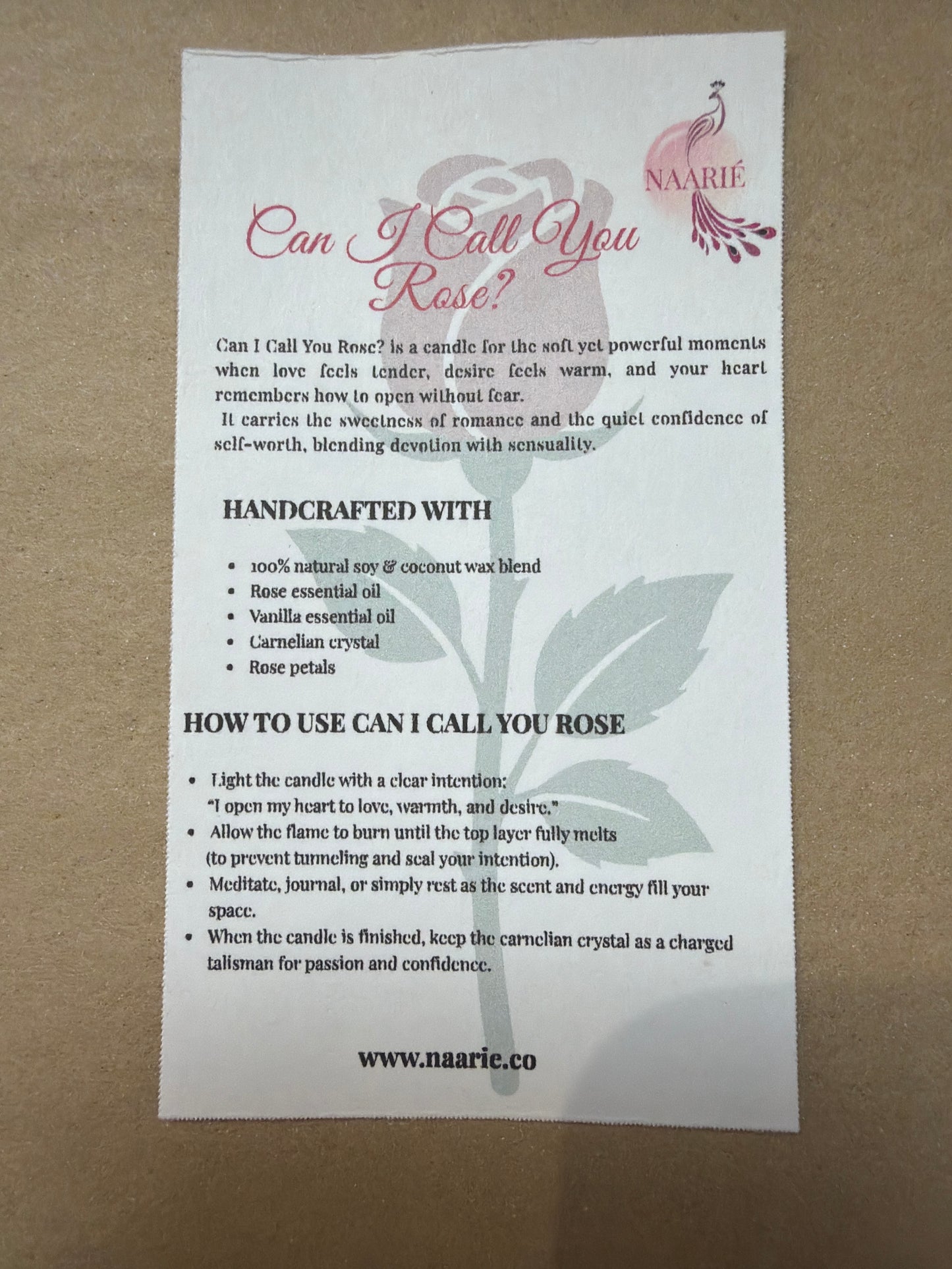 Can I call you Rose Candle