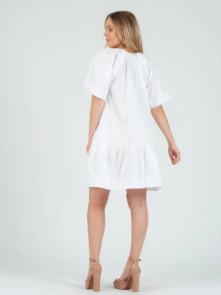 Women's Solid Poplin Mini Dress