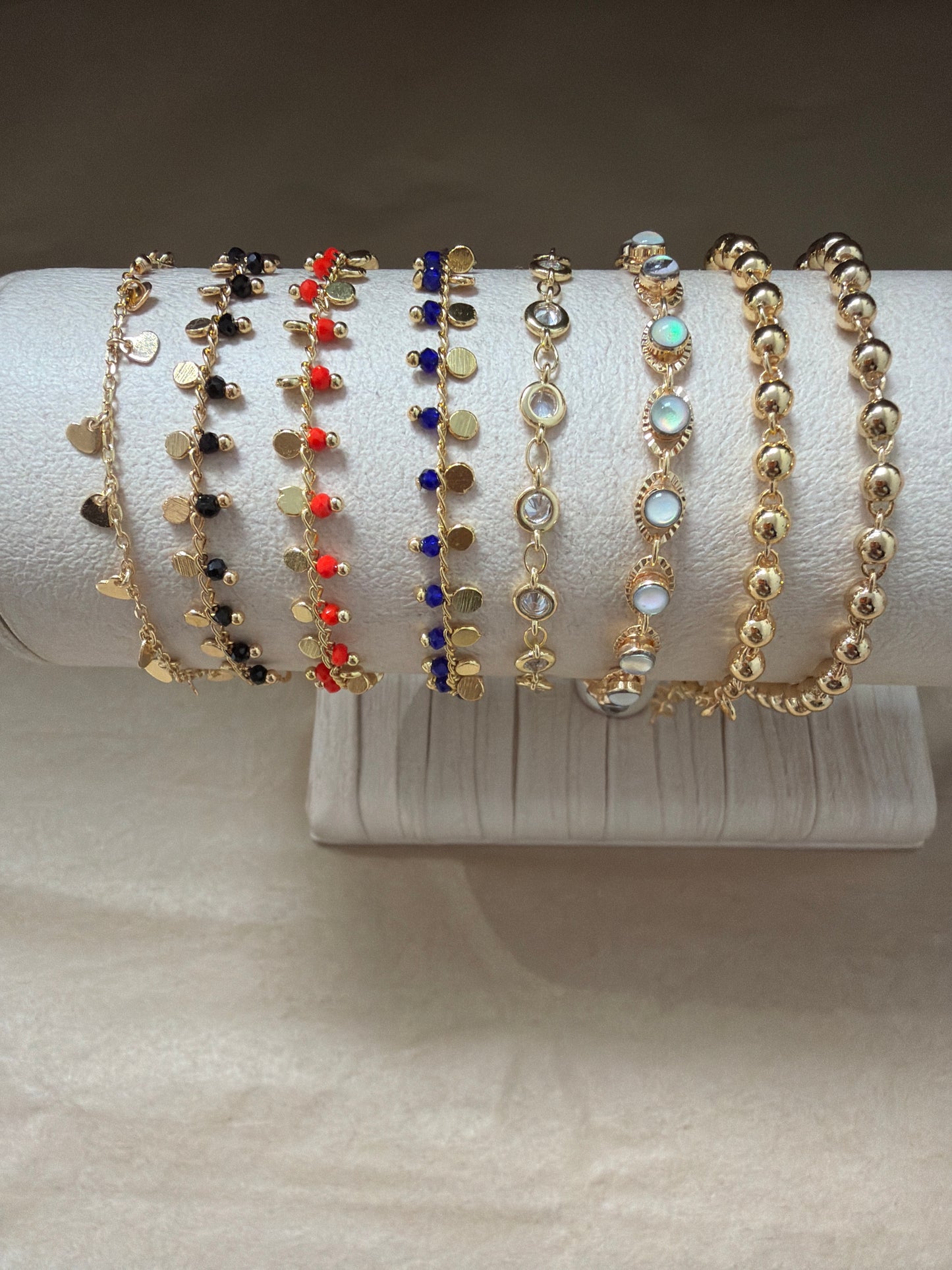 18K vermeil + gem Bracelet