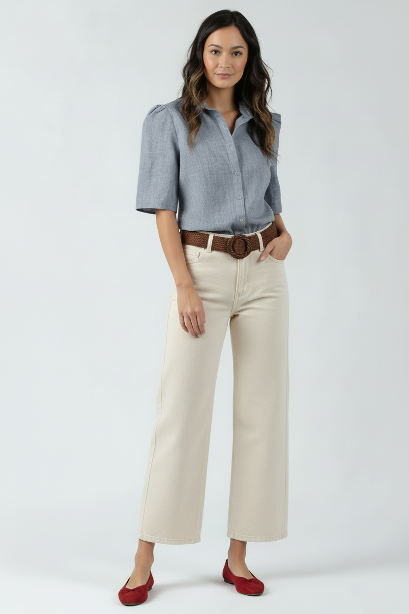 Women’s Linen Button Down Shirt