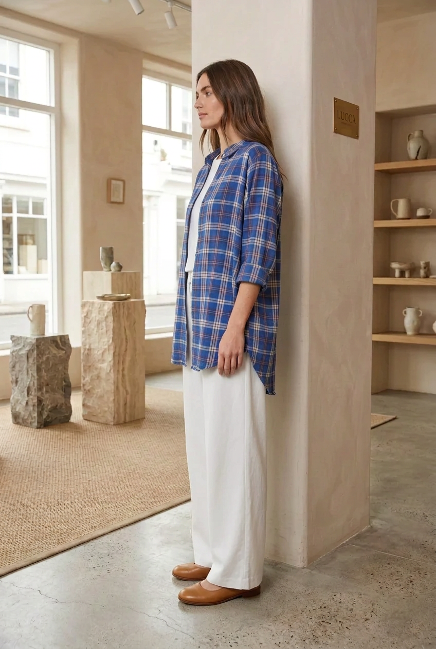 Women’s Plaid Flannel Tunic
