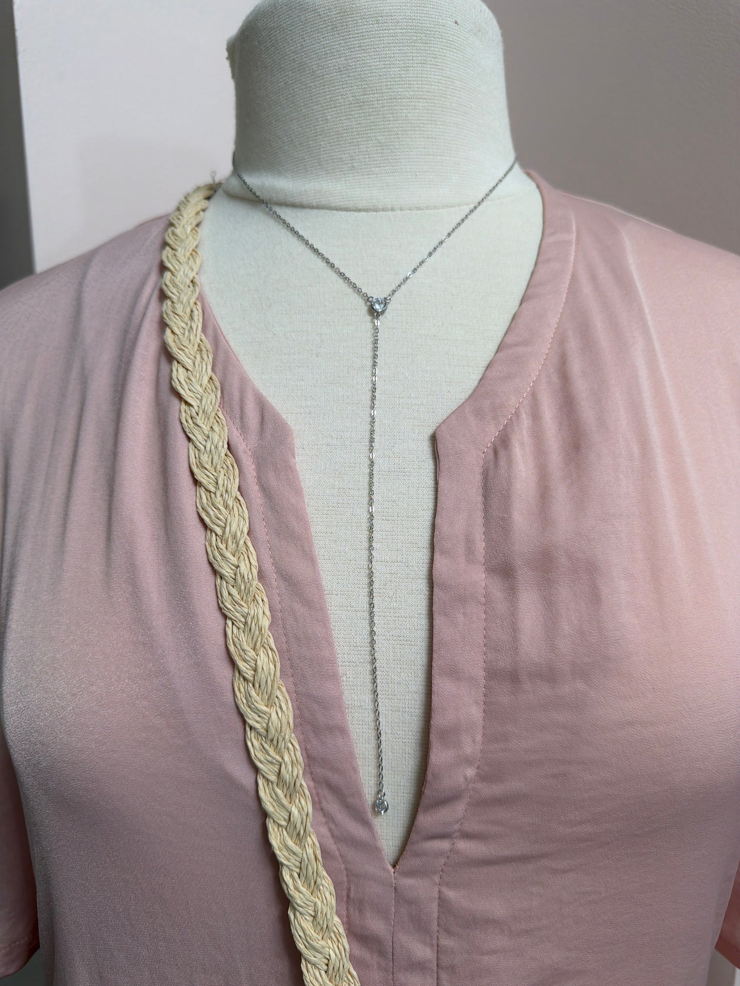 Women’s single Cz Y necklace