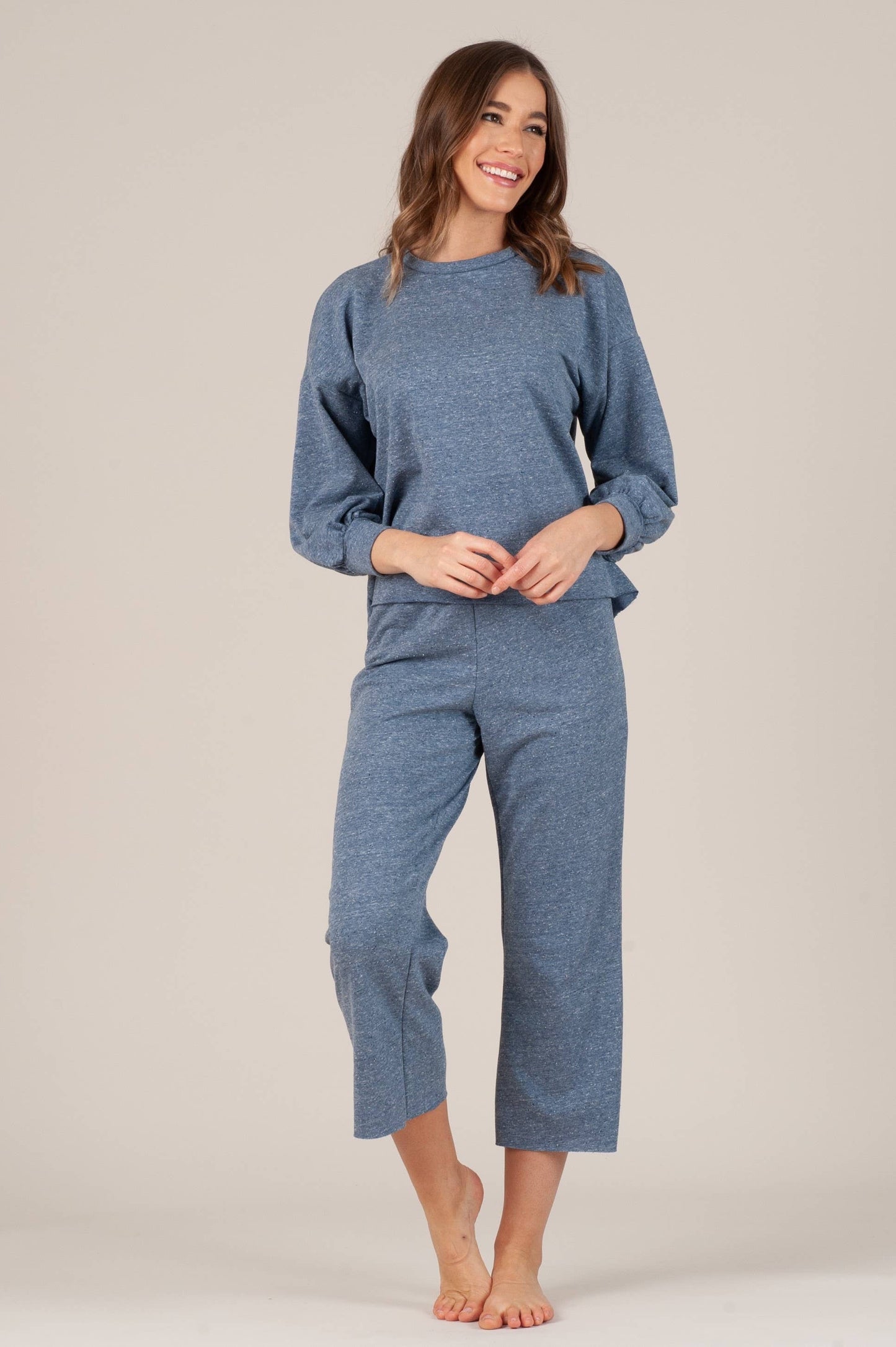 Women’s Long Sleeve Raw Hem Tee Shirt