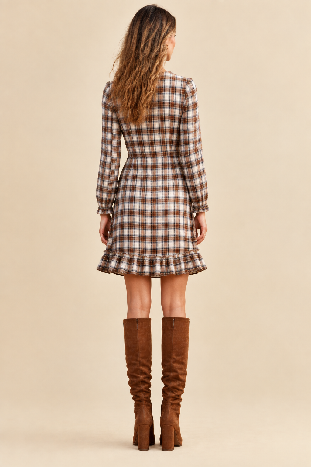 Women’s Cotton Flannel Wrap Dress