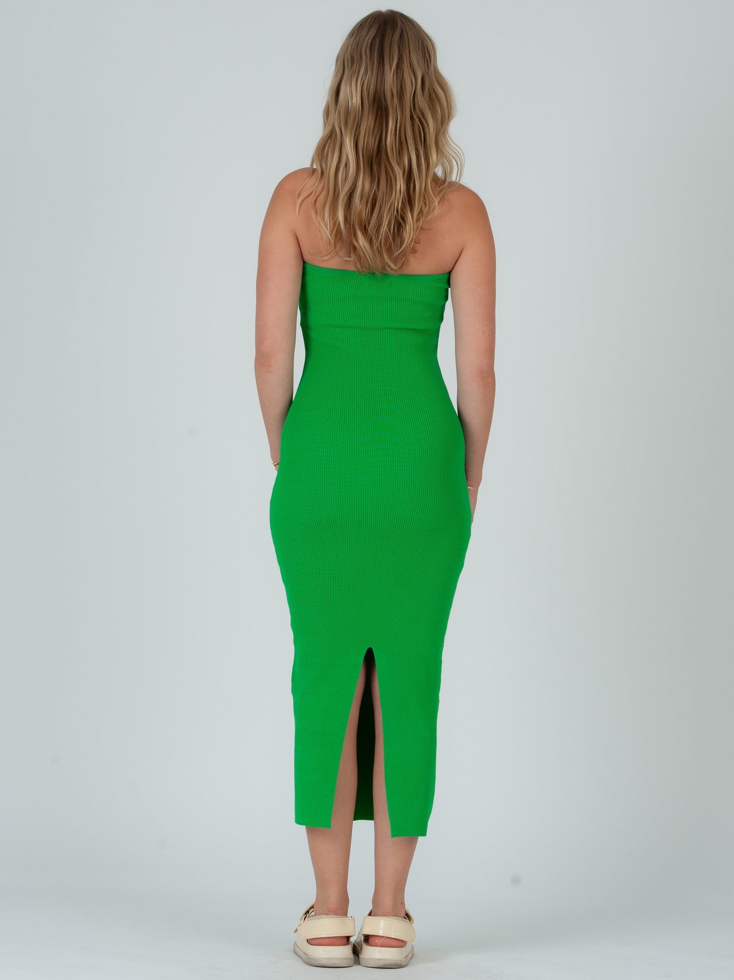 Women’s Knit Strapless Midi Dress