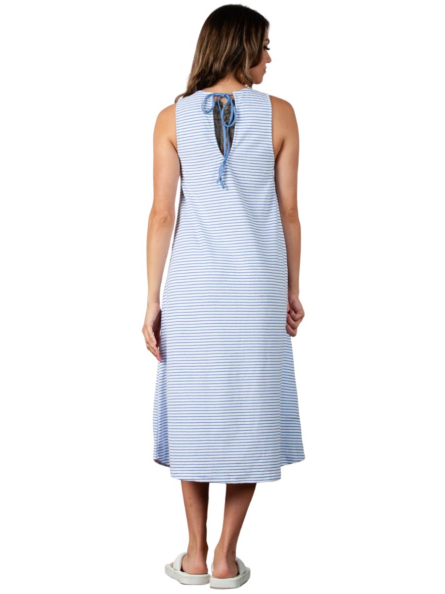 Women’s Terry Cloth Striped Tank Dress