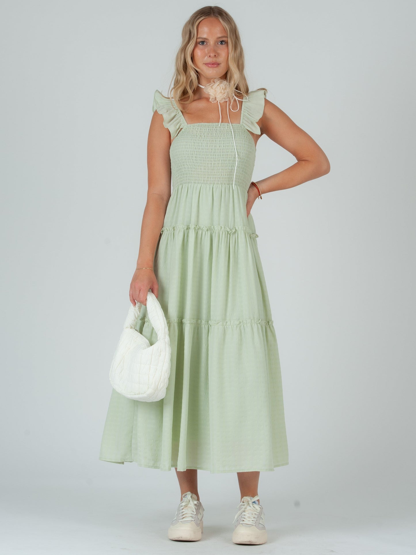 GREEN MAXI DRESS