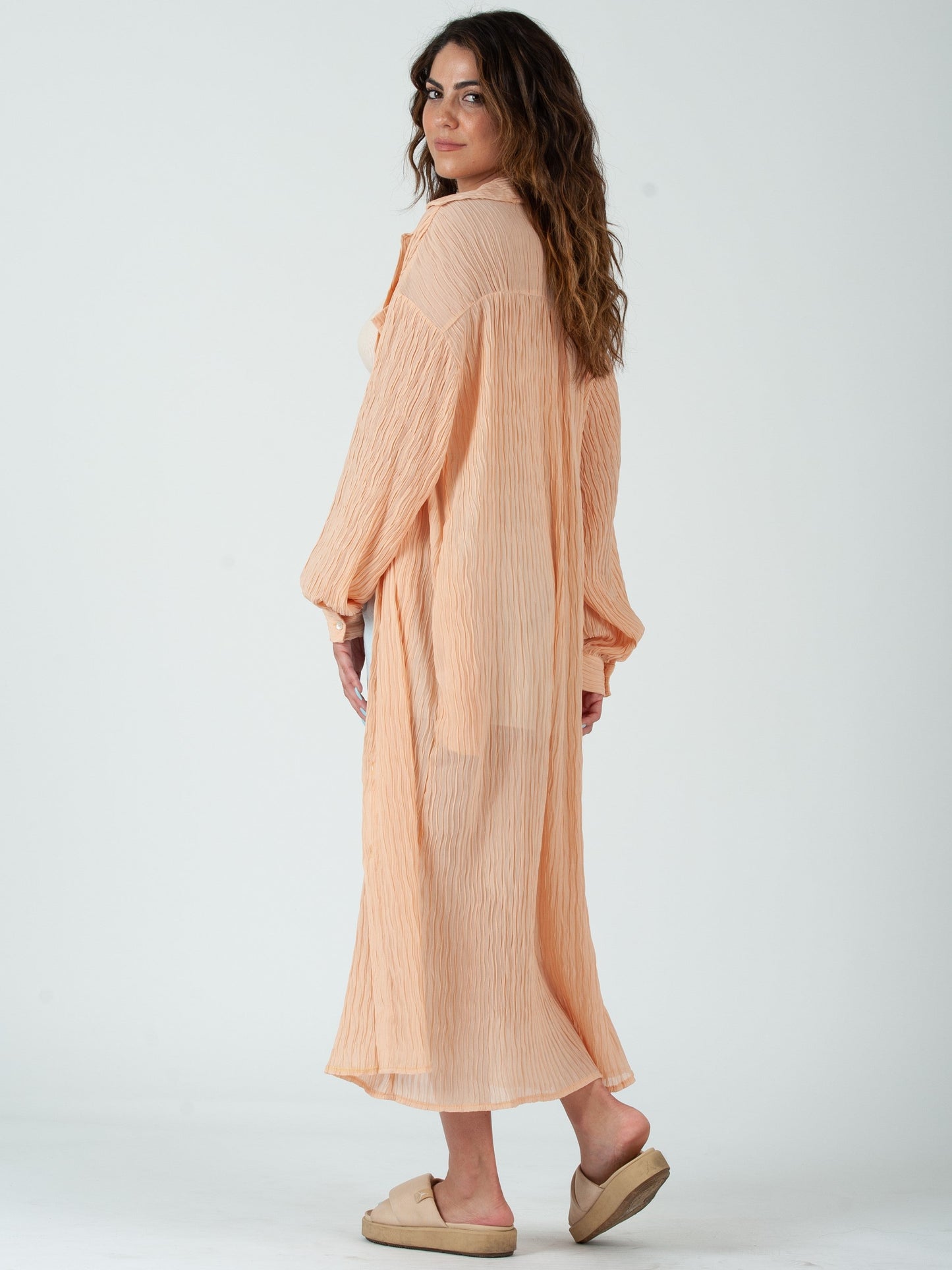 PEACHY SHIRTDRESS