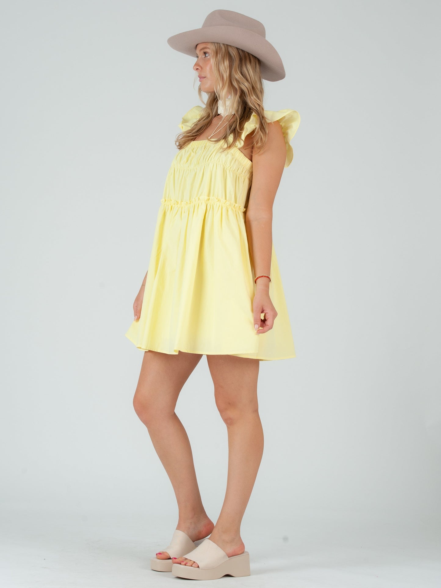 YELLOW MINI DRESS
