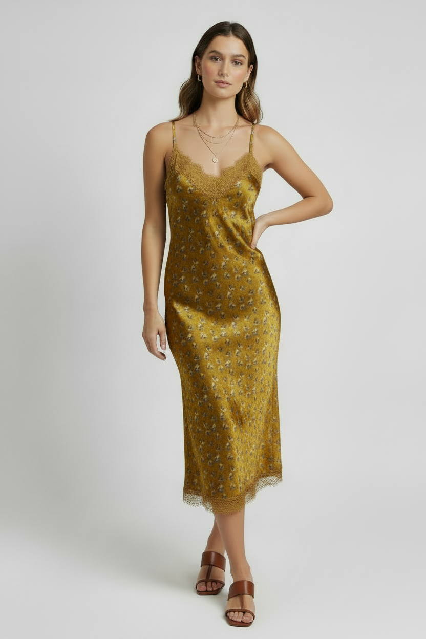 Women’s Lace Trim Slip Dress