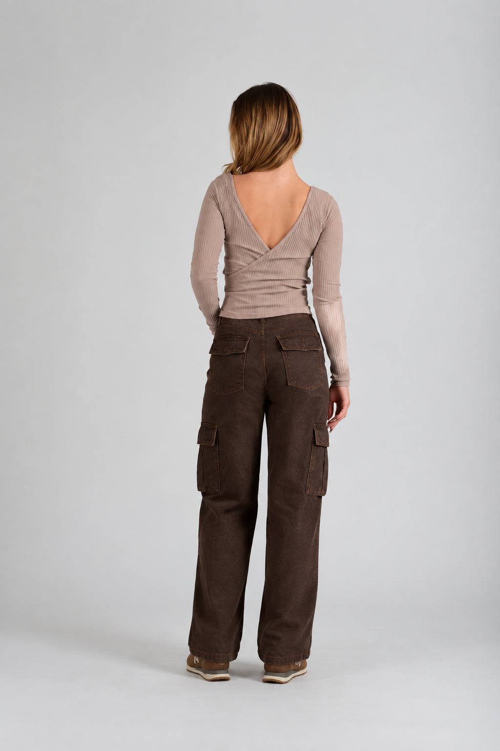 Women’s Ribbed Ballerina Long Sleeve Top