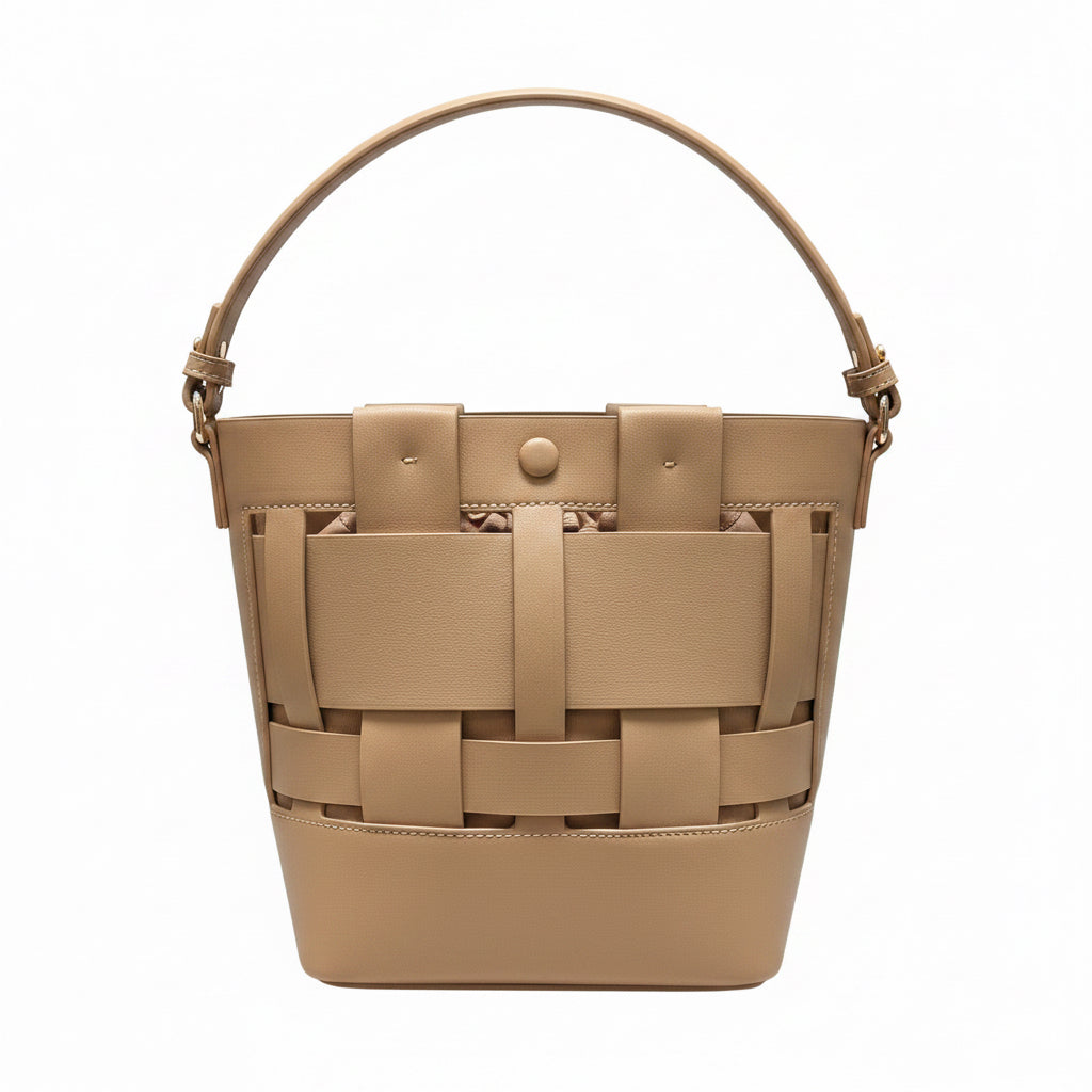 Women’s Pleather Bucket Bag