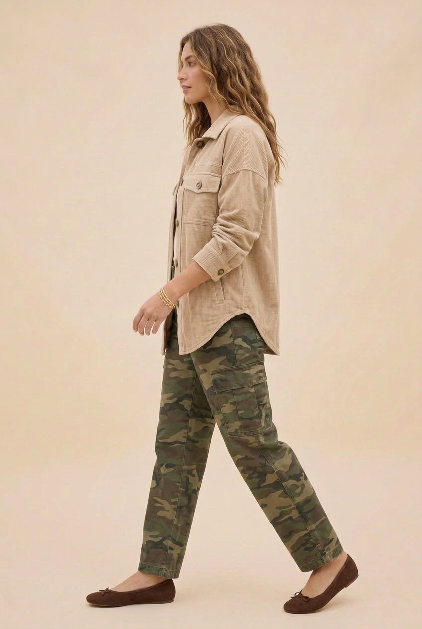 Women’s Fleece Shacket - Oversized Button-Front Shirt Jacket
