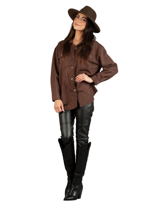 Women’s Faux Suede Shacket
