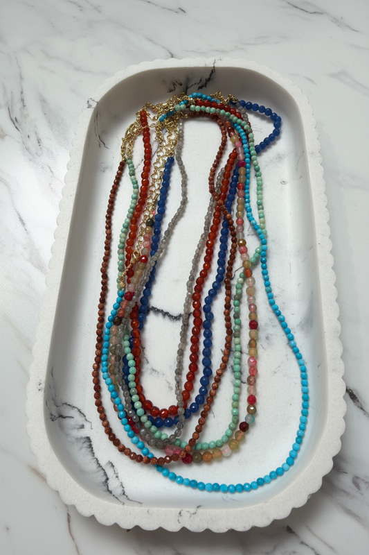Women’s 3mm Gemstone Necklace