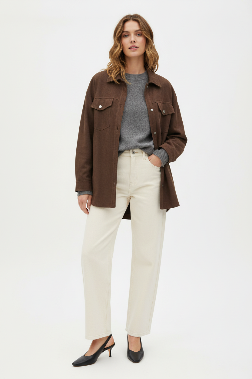 Women’s Faux Suede Shacket