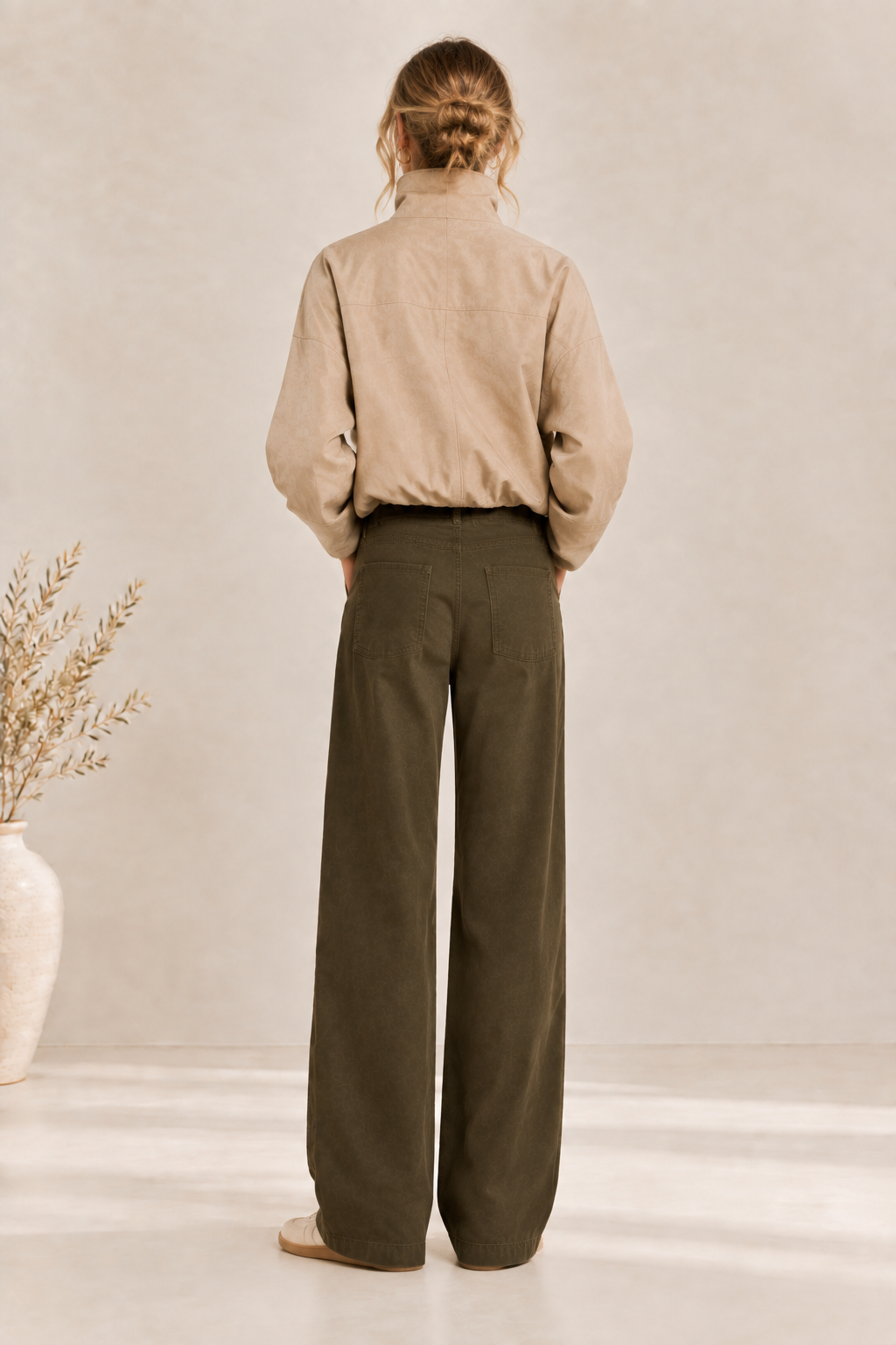 Women’s Cotton Funnel Neck Jacket