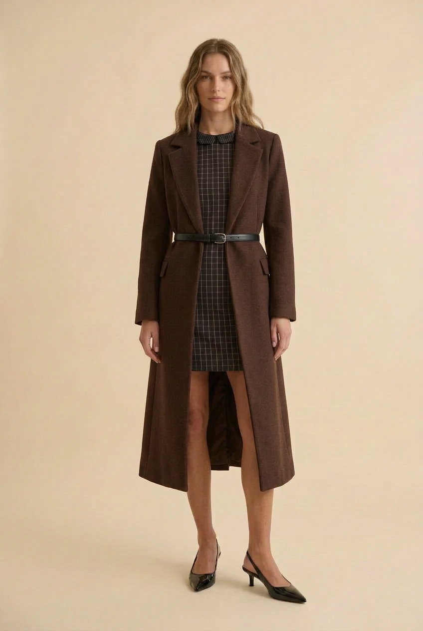 Women’s Cotton Pane Printed Dress