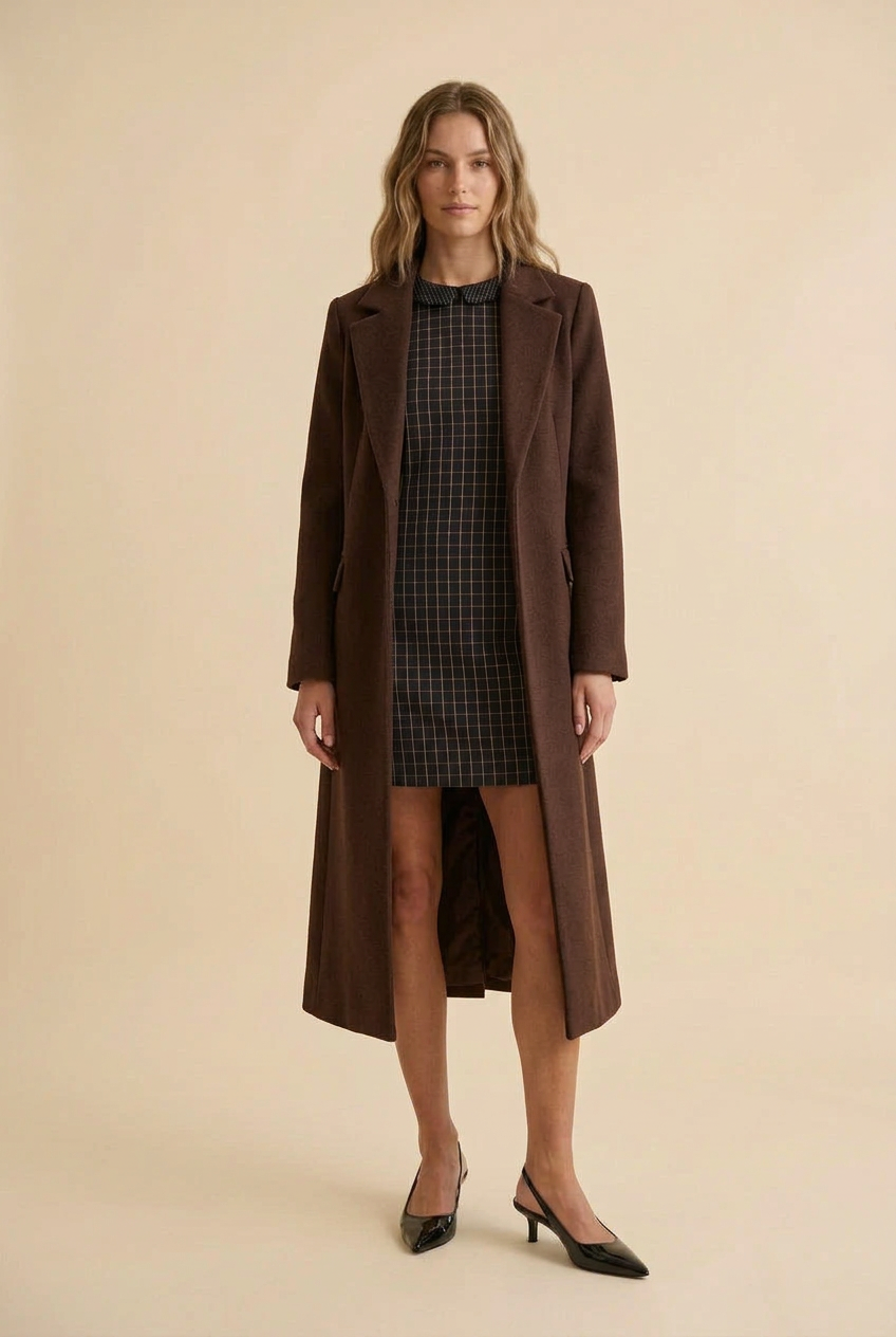 Women’s Cotton Pane Printed Dress