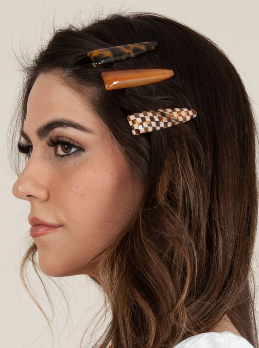 RESIN HAIR CLIPS