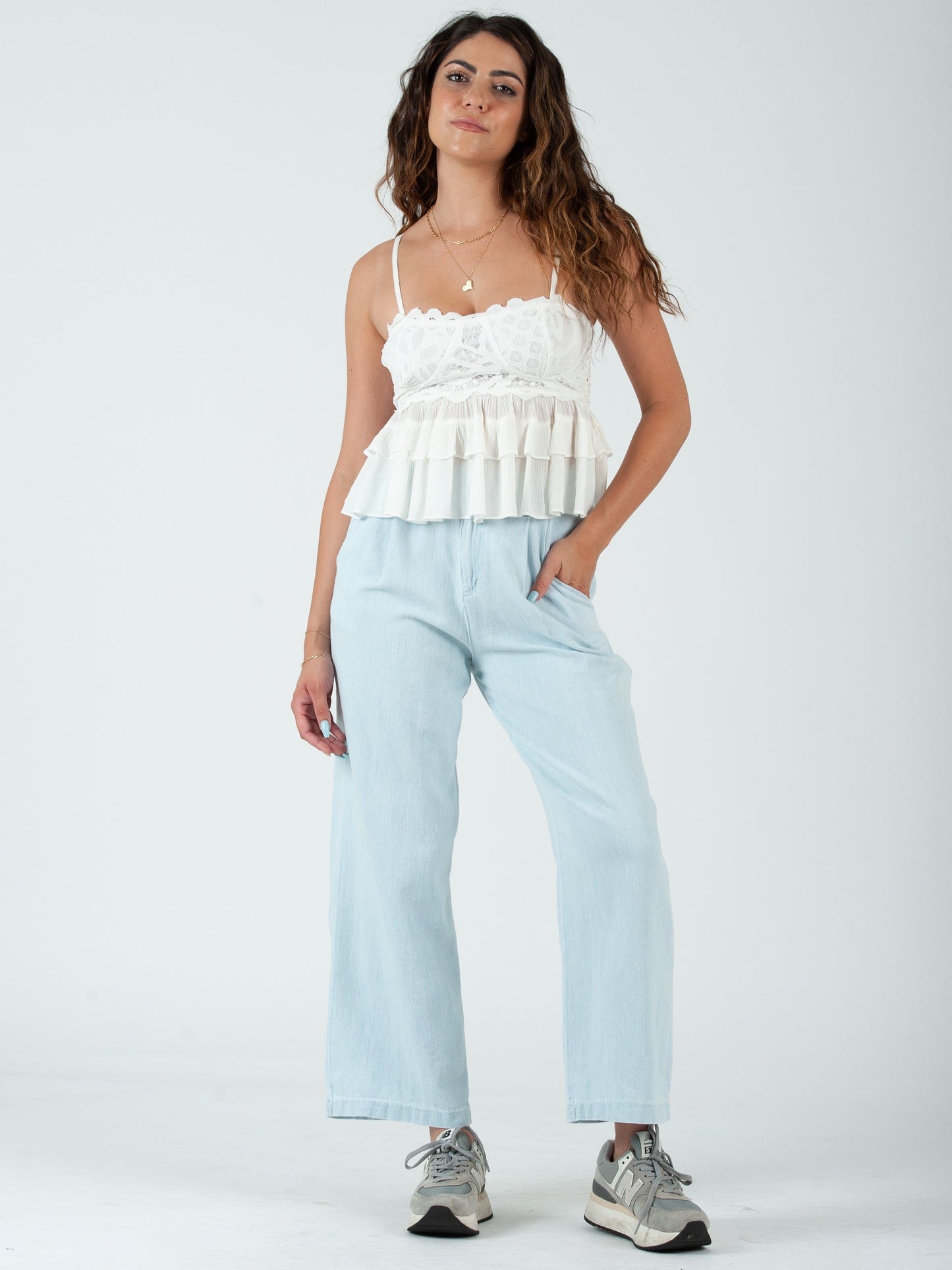 Women’s Lace overlay Cami Too