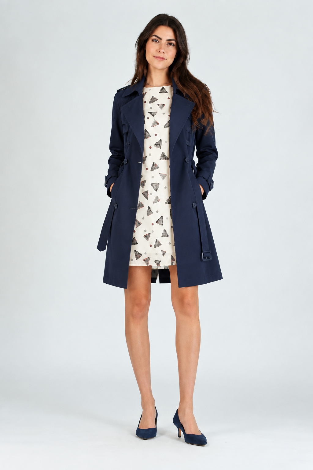 Women's Abstract Print Shift Dress