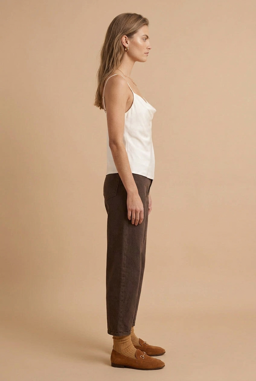 Women’s Jersey Drape Neck Cami Top
