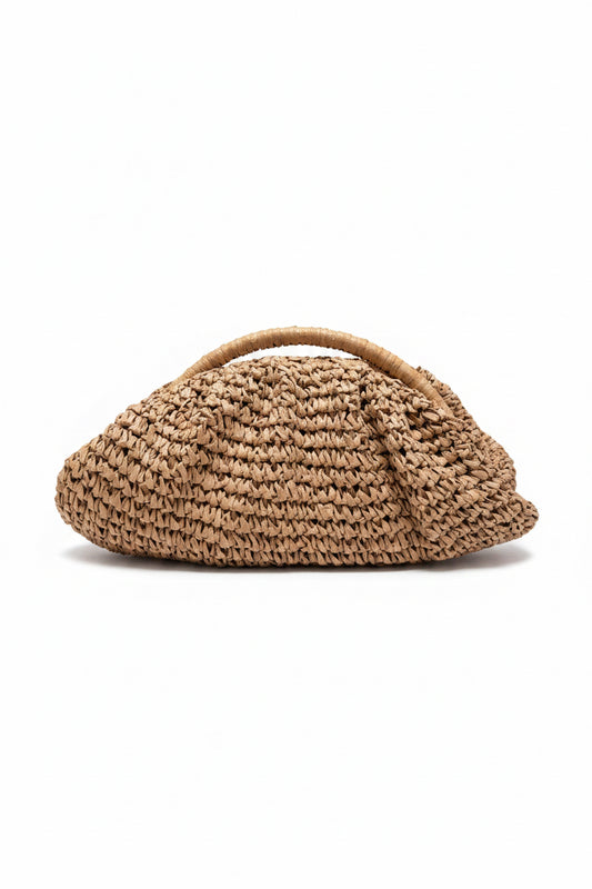 Women’s Straw Pouch Clutch