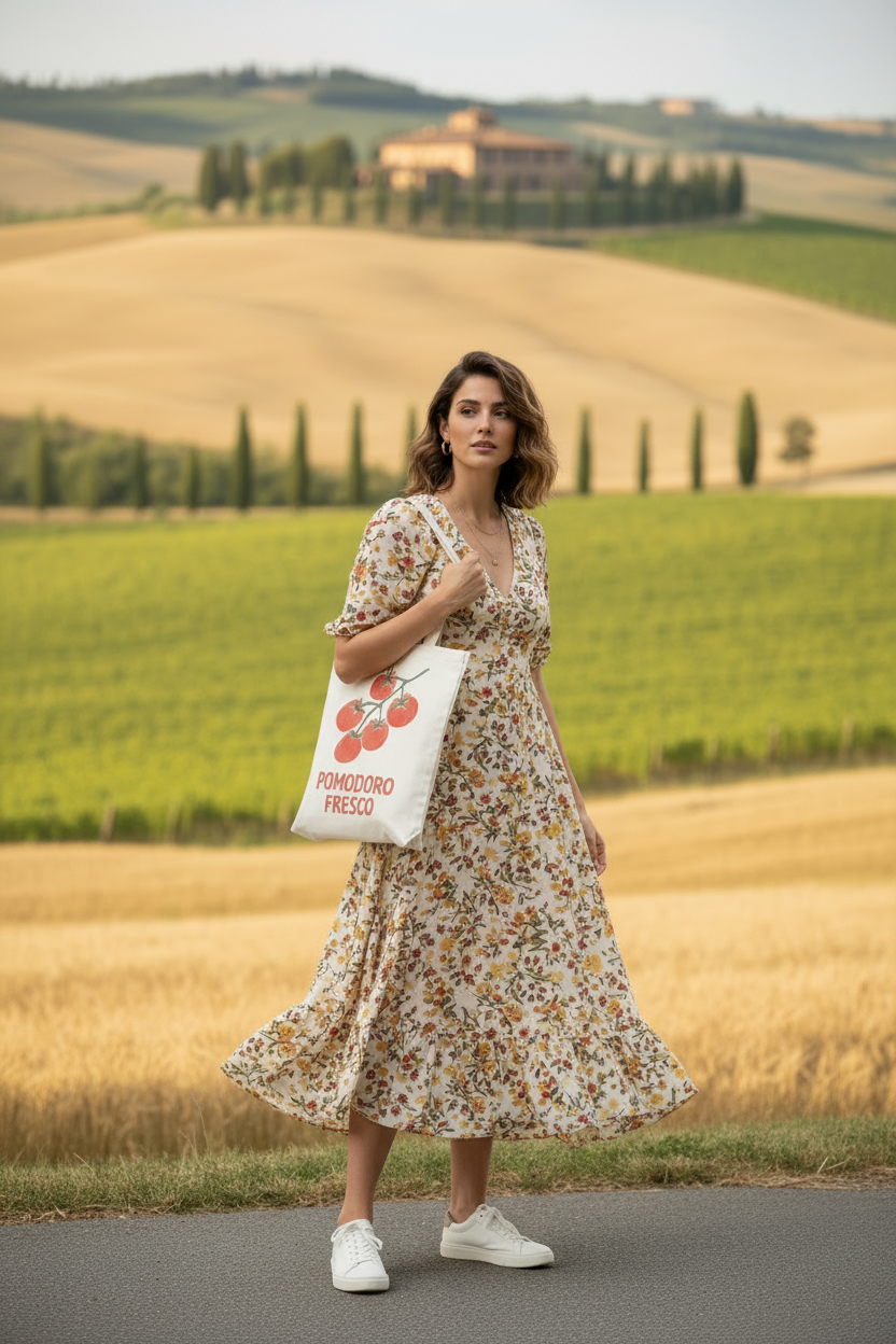 Vintage Graphic Tote Bag