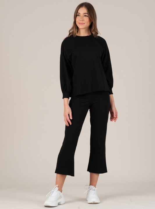 Women’s Long Sleeve Raw Hem Tee Shirt
