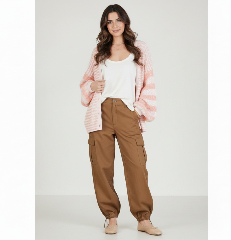 Women’s Striped Cardigan Sweater