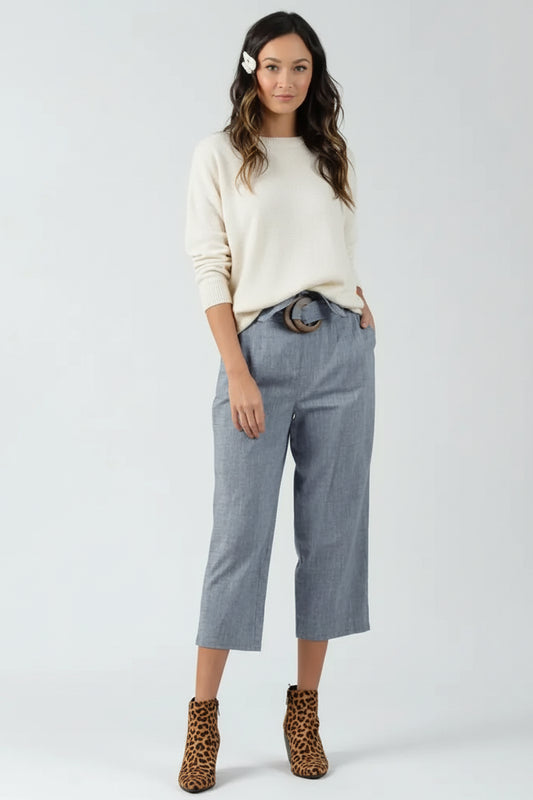 Women’s Linen Cropped Pants