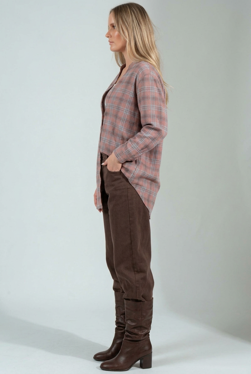 Women’s Plaid Flannel Tunic