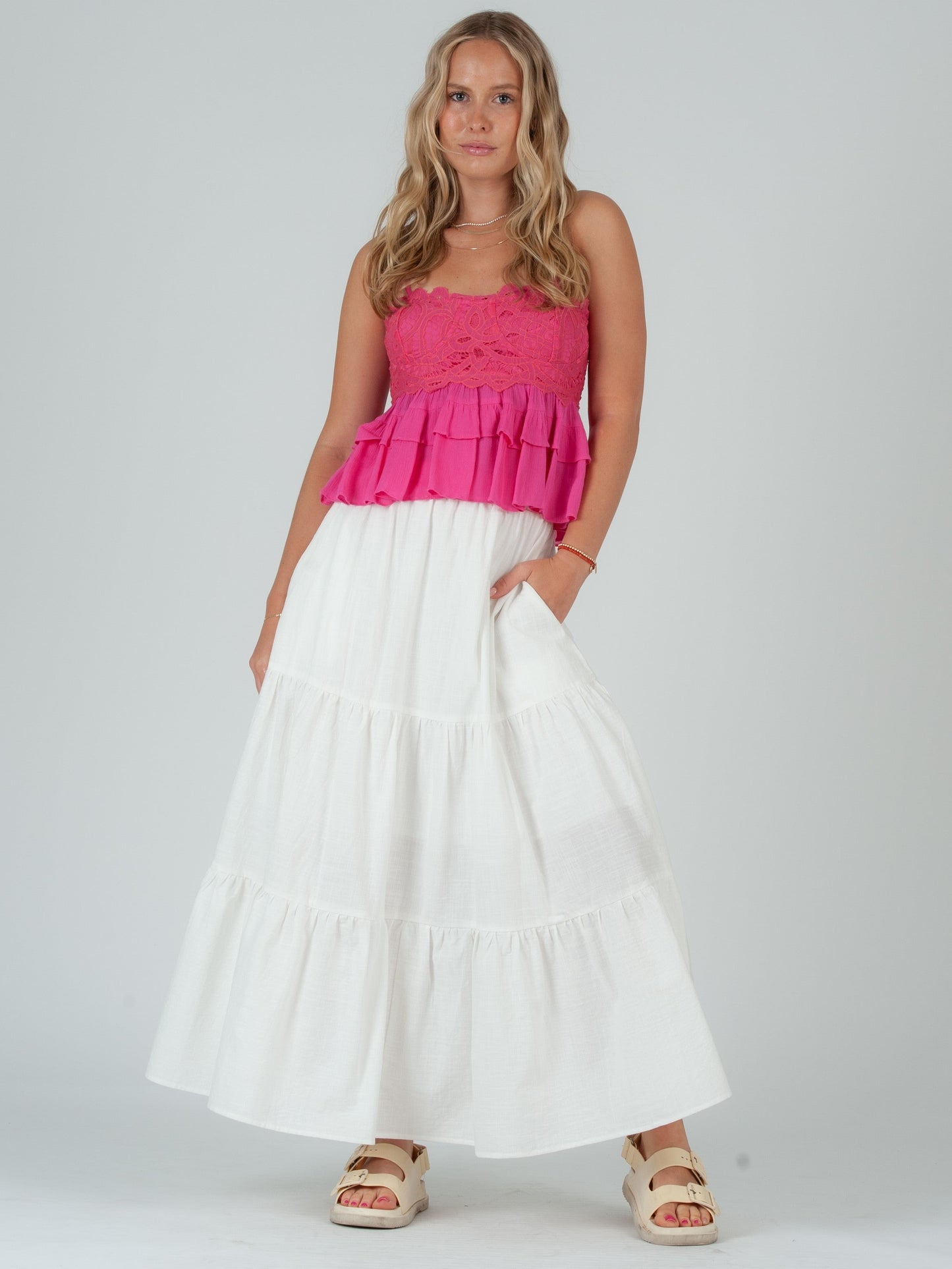 Women’s Lace overlay Cami Too