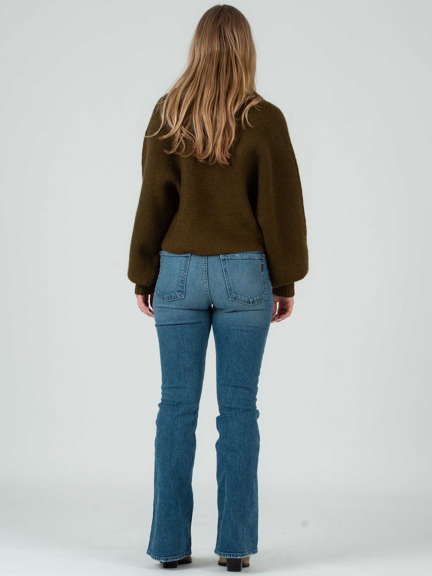 Women’s Henley Collar Ribbed Sweater