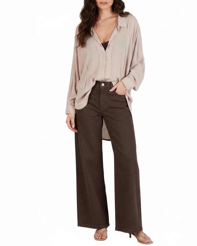Women’s Rayon Button Down Blouse