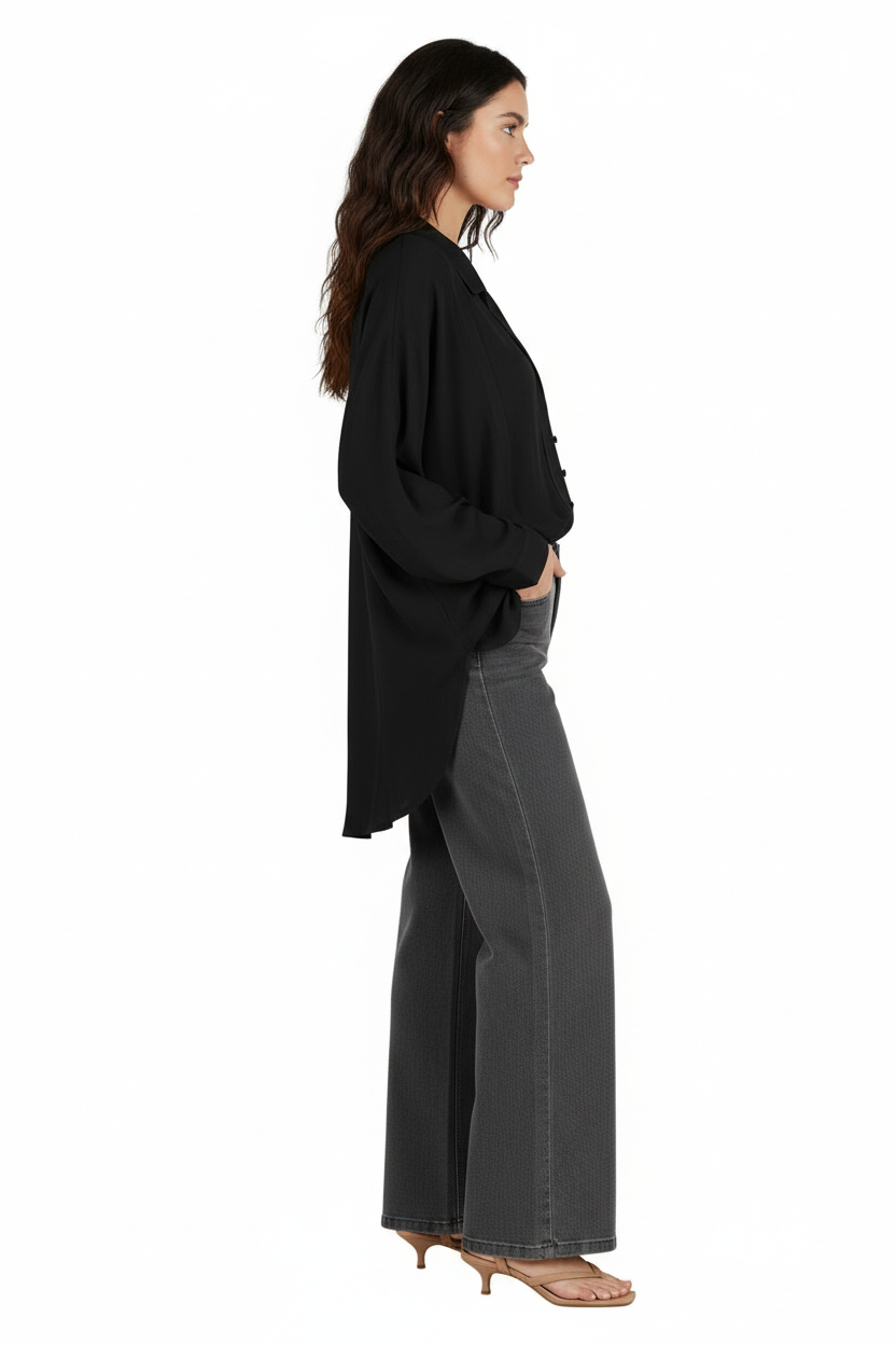 Women’s Rayon Button Down Blouse