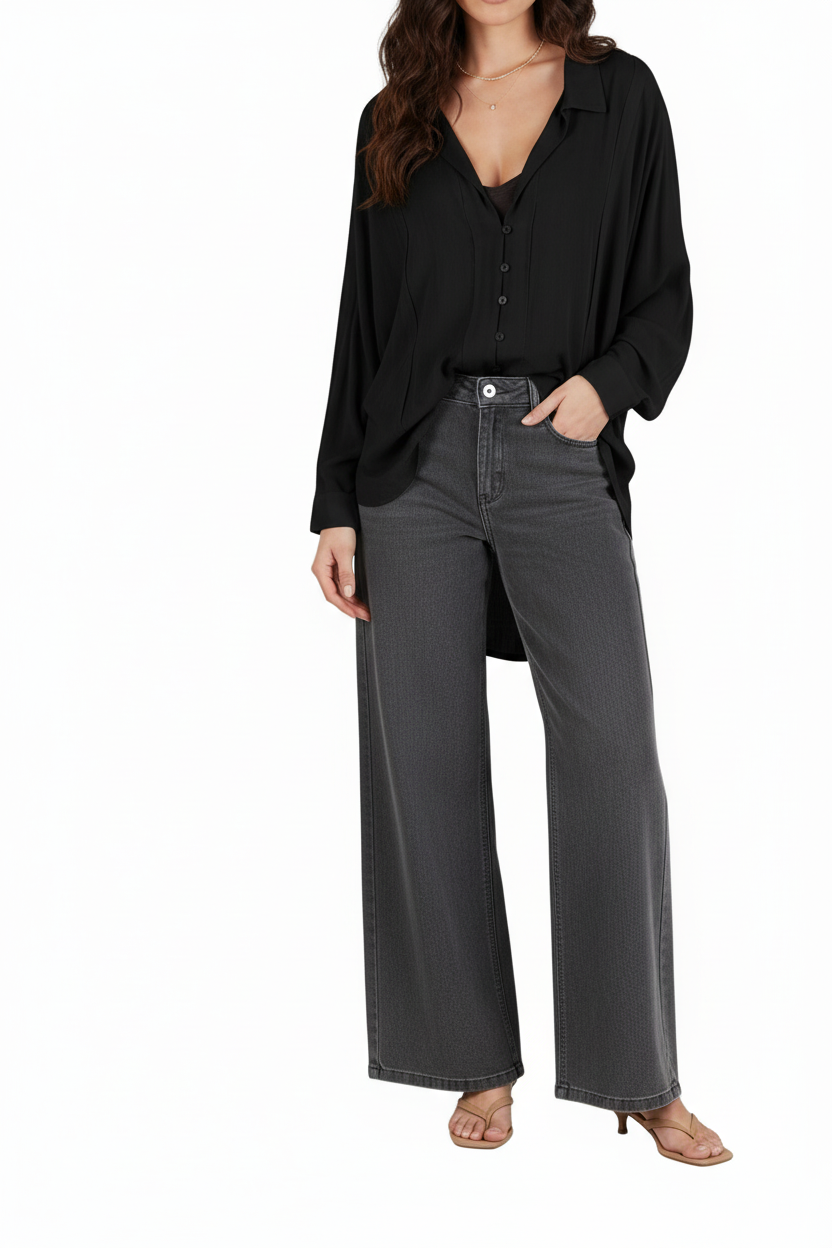 Women’s Rayon Button Down Blouse