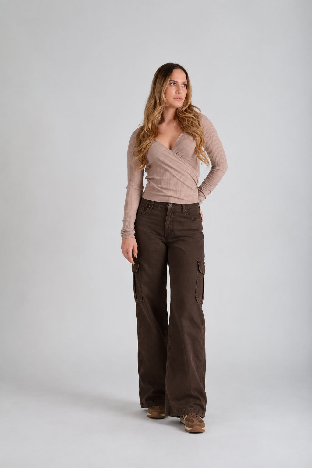 Women’s Ribbed Ballerina Long Sleeve Top