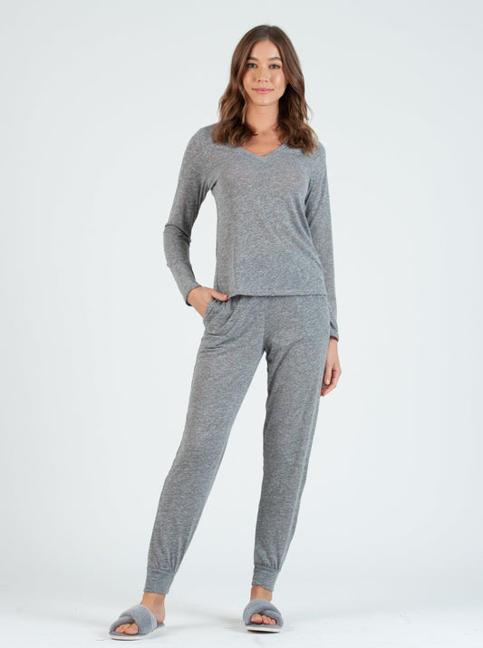Women’s V Neck Long Sleeve Tee Shirt