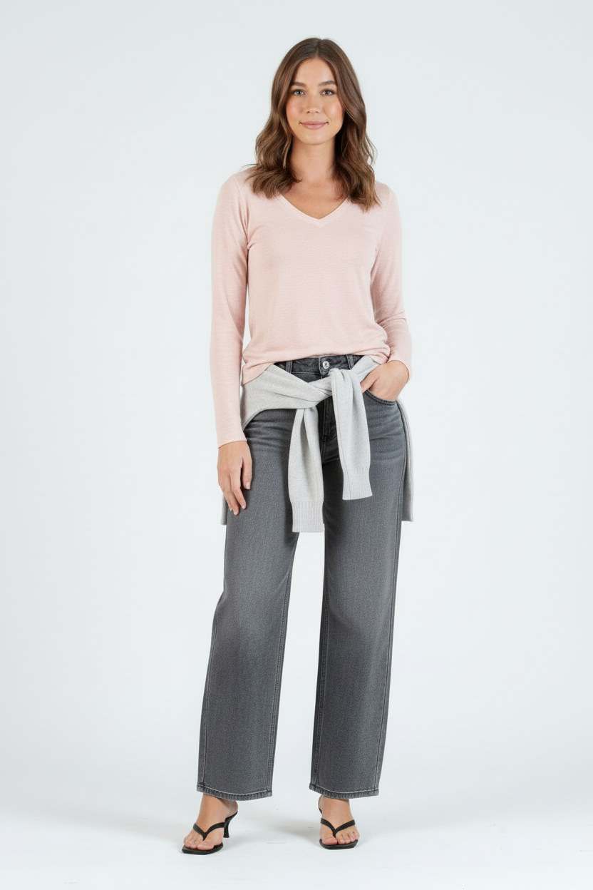 Women’s V Neck Long Sleeve Tee Shirt