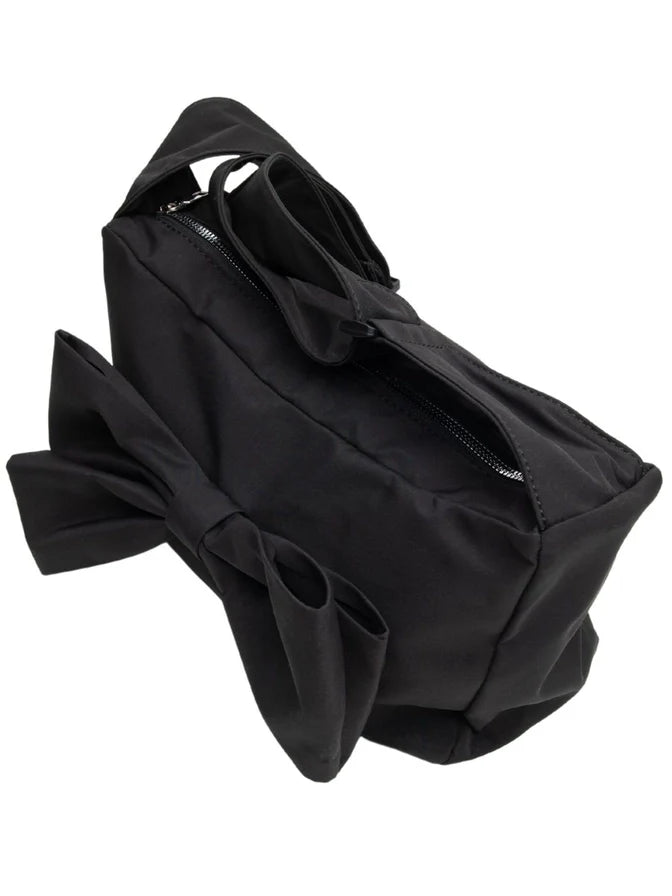 Women's Coquette Black Bow Shoulder purse Bag