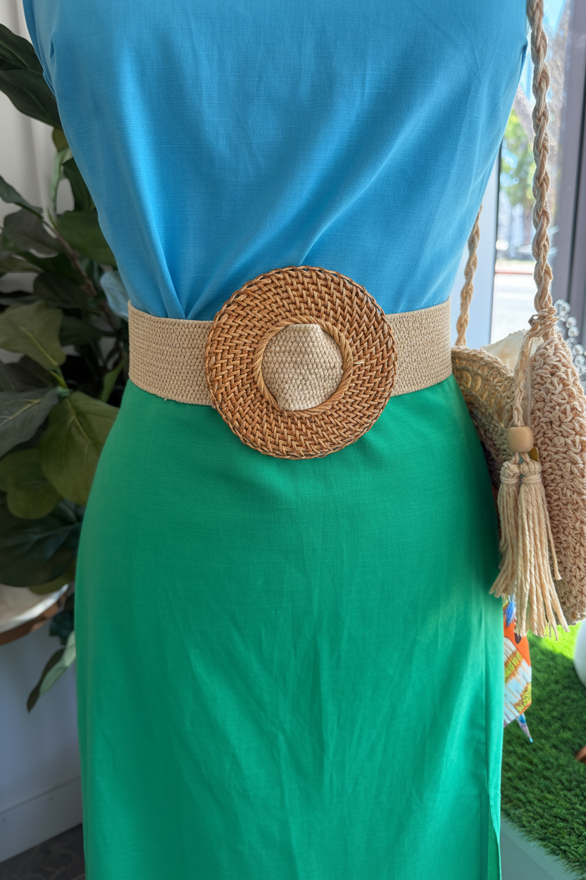 Women’s Wicker Buckle Belt