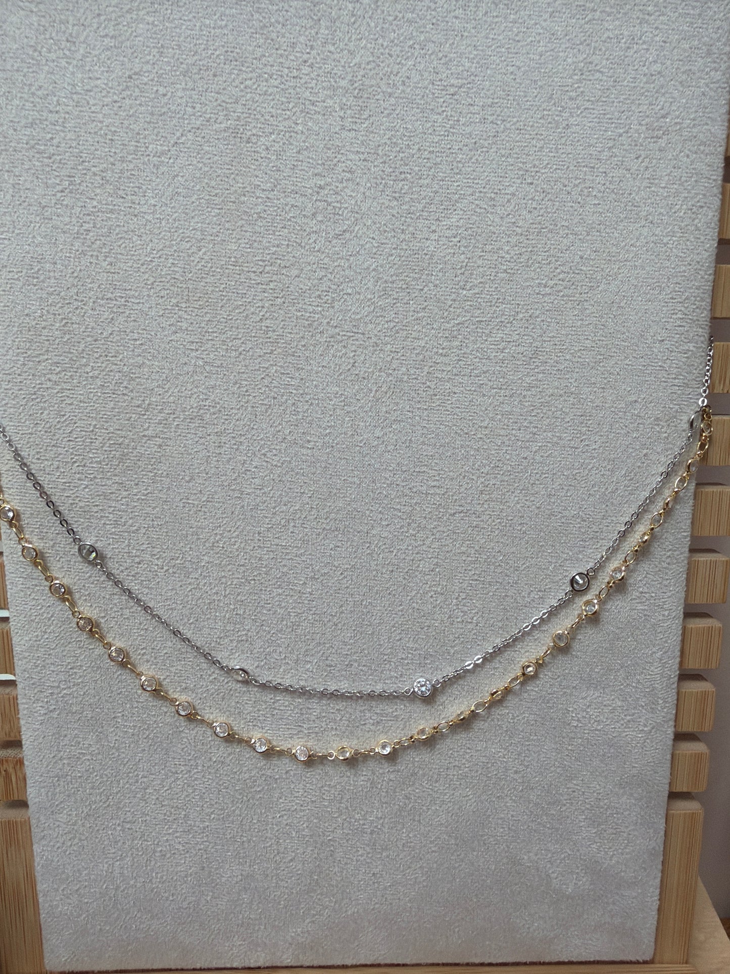 18K with Cz stone Necklace