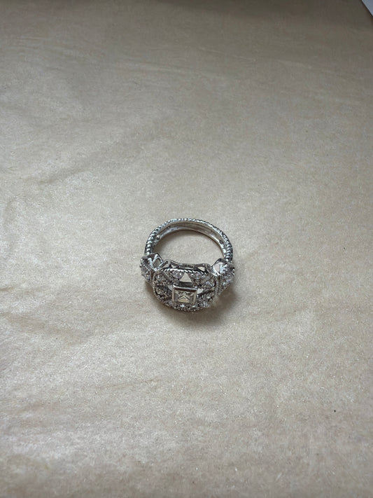Sterling silver Cz Vintage Rings