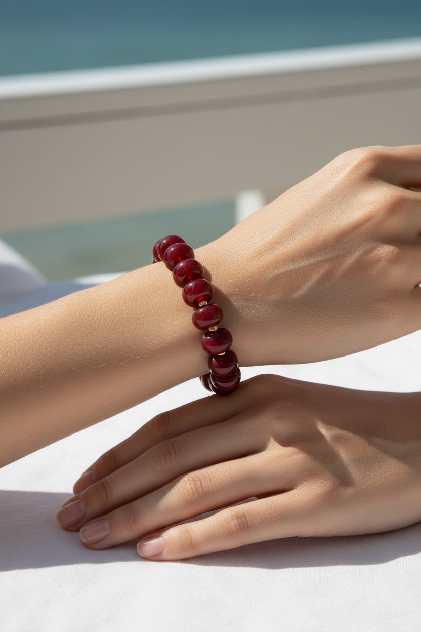 Women’s Gold & Beaded Bracelet
