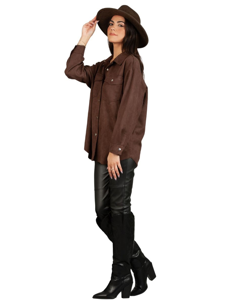 Women’s Faux Suede Shacket