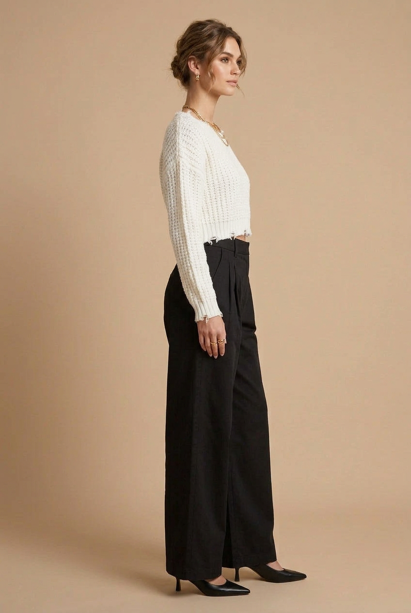 Women’s Frayed Sweater